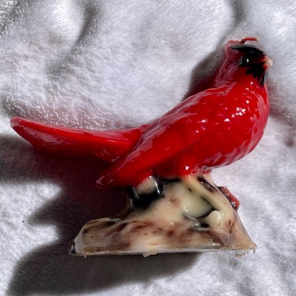 Vintage Red Cardinal Bird Candle - Picture 5 of 12